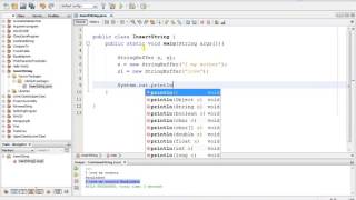 how to insert any word in java program using insert() method.