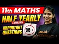 11th Maths | Important Questions PDF | Half Yearly 2025 Exam | Shravanee Ma'am