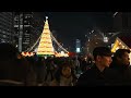 seoul lights walk from gwanghwamun to cheonggyecheon korea 4k hdr