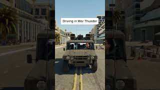 Driving in War Thunder be like