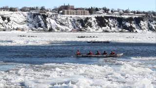 Ice Canoe Race at Quebec City