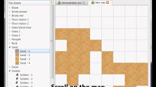 2D map editor demonstration