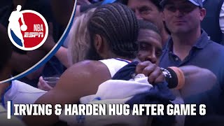 Kyrie Irving embraces James Harden after Mavs eliminate Clippers from playoffs | NBA on ESPN