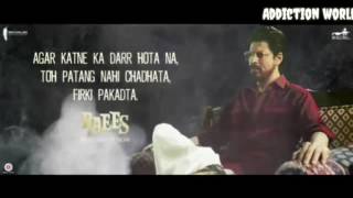 Raees Ki Dialogue Baazi final Promo| Shah Rukh Khan | Raees On 25th Jan 2017