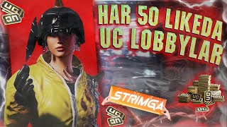 HAR 50TA LIKE UCHUN UCLI VA PULLI LOBBILAR / QIZIQARLI WOW LOBBILAR / 1VS1 ZOR BORMI