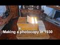 Let's make a copy with a photocopier from 1930s, the Bürosonne