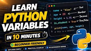 Learn Python Variables in 10 Minutes (Beginner Friendly)