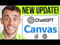 This NEW ChatGPT Canvas Update is INSANE (FREE!) 🤯