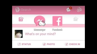 Hello Kitty Facebook and Messenger Theme Tutorial how to download UPDATED