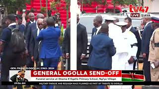 LIVE| President William Ruto arrives in Siaya for the final send-off of General Francis Ogolla