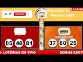 sorteo lotería la primera dom resultado en vivo de hoy miercoles 12 de febrero 2025 laprimeradom