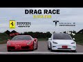 Tesla Model 3 Performance vs Ferrari 488 GTB DRAG RACE