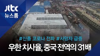 우한 치사율, 중국 전역의 31배…베이징도 '유령도시' / JTBC 뉴스룸