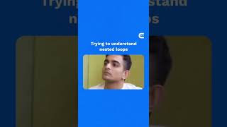 Me trying to understand Nested Loops | Life of a coder | Coding Ninjas #codingninjas #shorts