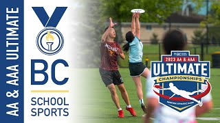 2023 BCSS Ultimate Championships 🥏 AA Gold Medal Game: Vancouver Christian v STMC [May 26, 2023]