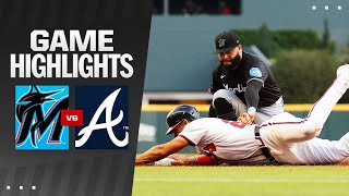 Marlins vs. Braves Game Highlights (4/24/24) | MLB Highlights