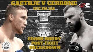 Coach Roddy's Post Fight - Cerrone v Gaethje