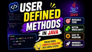 User Defined Methods in Java Explained Like Never Before with real time examples