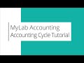 MyLab Accounting Cycle Tutorial