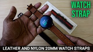 Best 👍 watch straps 20mm for Smartwatch | Leather and Nylon perfect fit all smartwatches