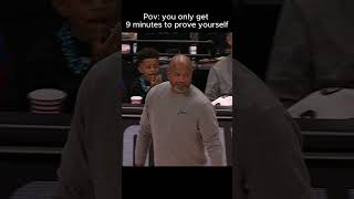 He only got 9 minutes to prove himself #nba
