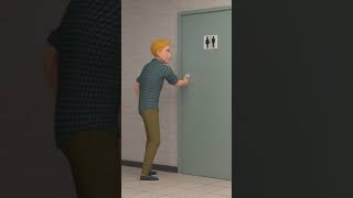 BATHROOM IS LOCKED? #shorts CoCoPink comedy
