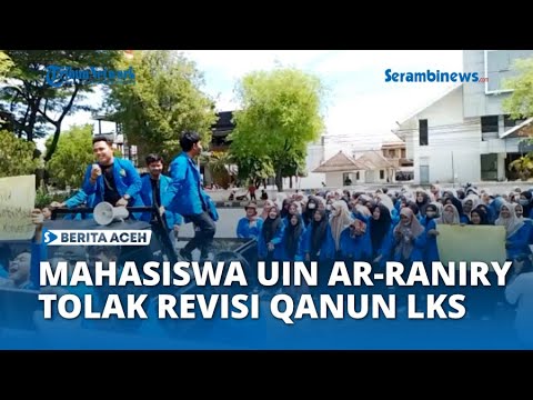 Ratusan Mahasiswa Fakultas Febi UIN Ar-Raniry Demo Di DPRA, Tolak ...