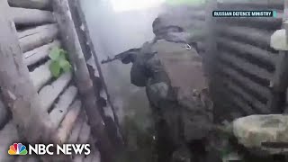 Ukraine troops seen killing Russian soldiers in trenches during counteroffensive