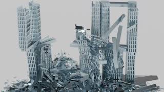 3 Towers Destruction in Blender | 9000 Objects | Physics Simulations |