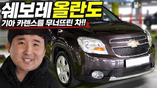 2천만원 7인승 MPV 최강 "쉐보레 올란도" 현대,기아 카렌스 두들겨패버린차!!