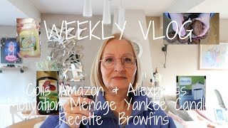 Weekly Vlog N°5 - Colis Amazon, Aliexpress, Showroom Privé - Recette Browfins 🤤