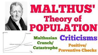 Malthusian Theory of Population | Malthusian Catastrophe/Crunch | Criticisms