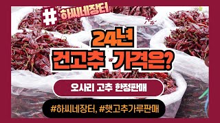 2024년 전라도 건고추 가격 및 햇 고춧가루 시세와 예측