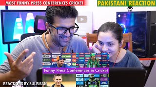 Pakistani Couple Reacts To Most Funny Press Conferences In Cricket | Sarfaraz | Virat | Dhoni & More
