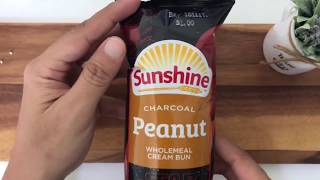 Unwrapping Sunshine Coffee Charcoal Cream Bun