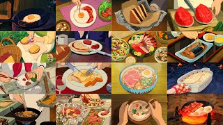 Ghibli food compilation - Best food scenes in anime | Relaxing Anime Cooking