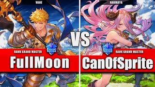 GBVSR ▰ FullMoon (Vane) VS CanOfSprite (Narmaya) | High Level Gameplay