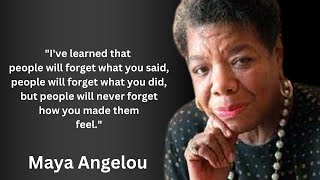 Maya Angelou's Life Lessons | Inspirational Quotes for Personal Growth | QuoteWisdom