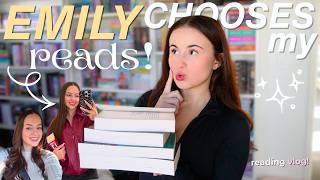 I let my BOOK BESTIE control what I read for a week! 😱⭐️📖 ft. @EmilyMichellexo
