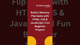 🃏 Memory Flip Game with HTML, CSS & JS | Beginner Project Idea! 🧠💻 | #shorts