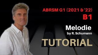 Melodie (op.68, no.1) by R. Schumann. ABRSM Grade 1 Piano (2021 \u0026 '22) - B1