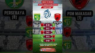Head To Head Persebaya vs PSM Makasar BIG MATCH  | BRI Liga 1 W26 | fiftyfifty