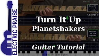 Turn It Up - Planetshakers | Electric Guitar Playthrough (With Fretboard Animation)