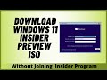 Download Windows 11 Insider Preview ISO Without Joining Insider Program