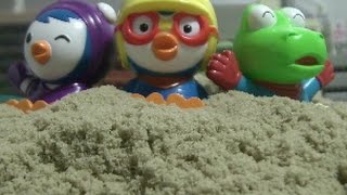 뽀로로 미끄럼틀 모래놀이 장난감  Pororo Slide Sand Toys