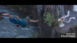 baahubali jumping scene on mountain