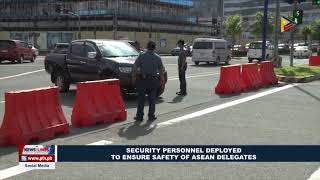 Security personnel deployed to ensure safety of #ASEAN delegates