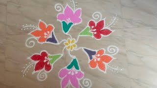 #5*3 rangoli design ( roju muggulu) #trending #friday special