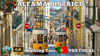 Discover the Alfama District, Lisbon - Portugal | Walking Tour 4K 🚶‍♂️🌍