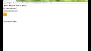 QUEUE METHOD IN JQUERY EFFECTS DEMO